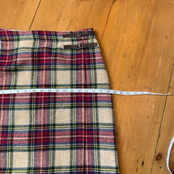 Boden Wool Plaid Skirt - Size 8 - Picture 7 of 10